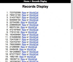 recordsdisplay